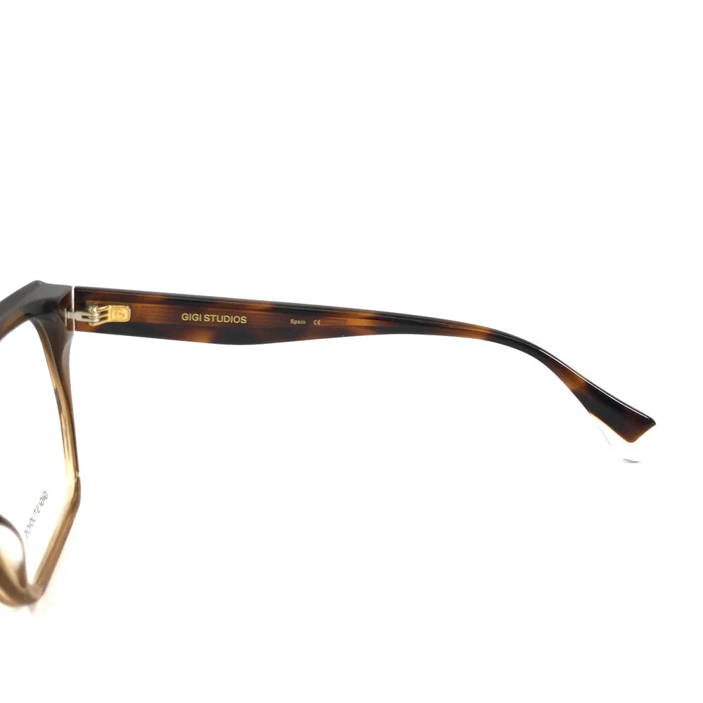Gigi Studios Eyeglasses Frames MIRI 6962/2 Crystal Brown Butterfly 54-18-140